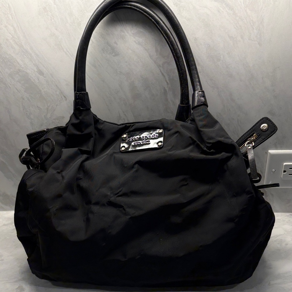 Kate Spade Stevie Black Nylon Shoulder Bag